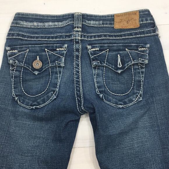 True Religion boot cut denim jeans sz 27 - Picture 3 of 5